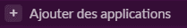 Adding apps to configure Slack notifications