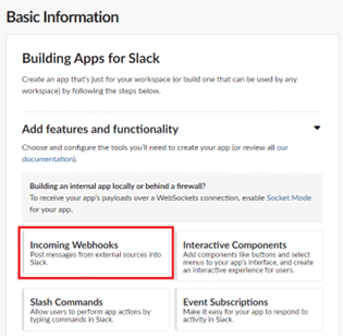 Generating the link in Slack – Shwett