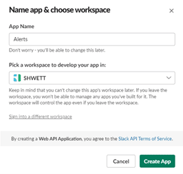 Generating the link in Slack – Shwett